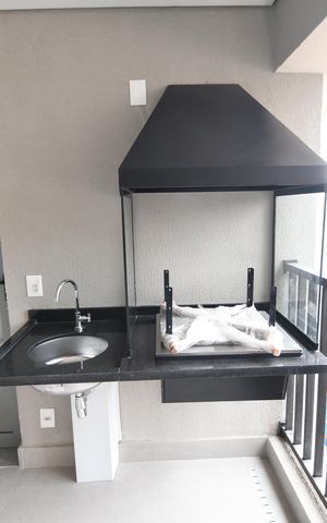 Apartamento à venda com 139m², 3 quartos e 2 vagasChurrasqueira