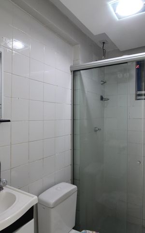 Apartamento à venda com 43m², 2 quartos e 1 vagaBanheiro 
