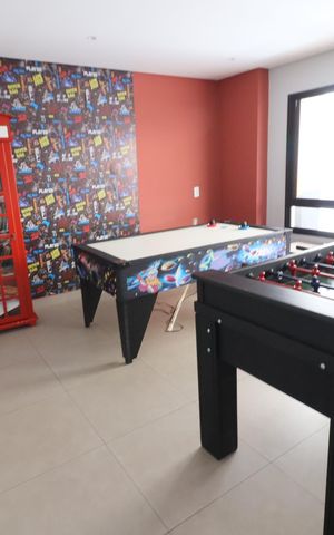 Apartamento à venda com 38m², 2 quartos e sem vagaÁrea comum - Sala de jogos