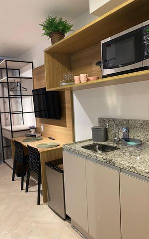 Apartamento para alugar com 27m², 1 quarto e sem vaga Apartamento para alugar com 27m², 1 quarto e sem vagaCozinha
