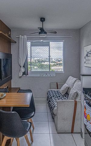 Apartamento à venda com 32m², 2 quartos e sem vaga Apartamento à venda com 32m², 2 quartos e sem vagasala, cozinha e área de serviço compartilhadas_2