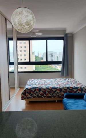 Studio à venda com 28m², 1 quarto e sem vaga