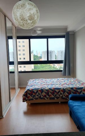 Studio à venda com 28m², 1 quarto e sem vaga
