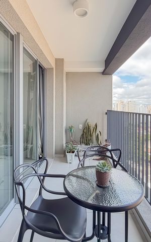 Apartamento à venda com 37m², 1 quarto e sem vaga Apartamento à venda com 37m², 1 quarto e sem vagaVaranda