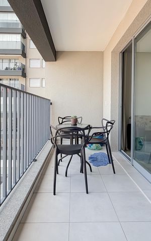 Apartamento à venda com 37m², 1 quarto e sem vaga Apartamento à venda com 37m², 1 quarto e sem vagaVaranda