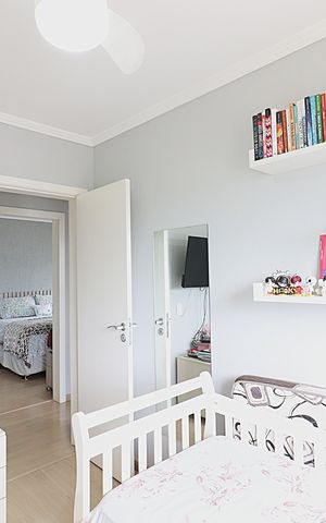 Apartamento à venda com 95m², 3 quartos e 2 vagasQuarto 3 