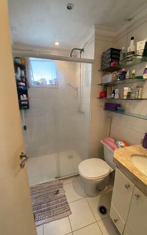 Apartamento à venda com 67m², 3 quartos e 1 vaga Apartamento à venda com 67m², 3 quartos e 1 vagaBanheiro da Suíte 1