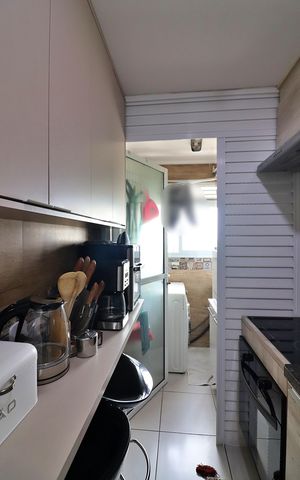 Apartamento à venda com 60m², 2 quartos e 1 vagaCozinha e Área de Serviço