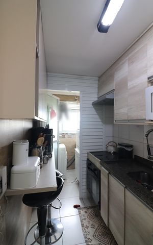 Apartamento à venda com 60m², 2 quartos e 1 vagaCozinha e Área de Serviço