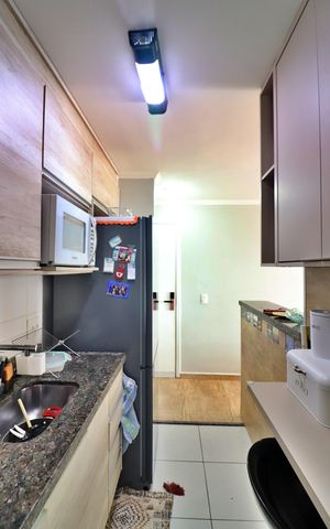 Apartamento à venda com 60m², 2 quartos e 1 vagaCozinha e Área de Serviço