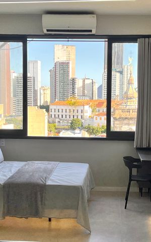 Studio para alugar com 32m², 1 quarto e sem vagaQuarto