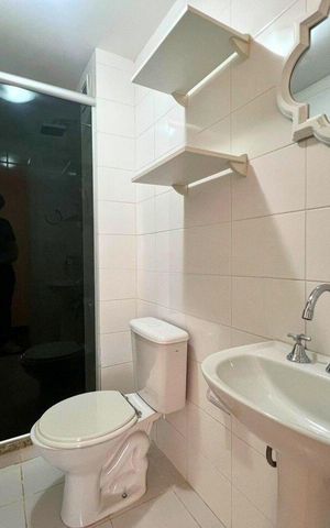 Apartamento para alugar com 87m², 2 quartos e 2 vagas Apartamento para alugar com 87m², 2 quartos e 2 vagasBanheiro 1