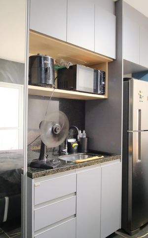 Studio à venda com 22m², 1 quarto e sem vagaCozinha