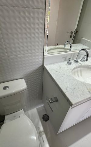Apartamento para alugar com 49m², 1 quarto e 1 vaga Apartamento para alugar com 49m², 1 quarto e 1 vagaBanheiro da Suíte