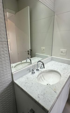 Apartamento para alugar com 49m², 1 quarto e 1 vaga Apartamento para alugar com 49m², 1 quarto e 1 vagaBanheiro da Suíte