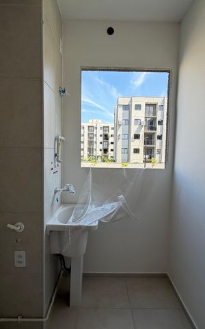 Apartamento à venda com 46m², 2 quartos e 1 vaga Apartamento à venda com 46m², 2 quartos e 1 vagaÁrea de serviço