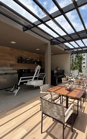 Apartamento à venda com 46m², 2 quartos e 1 vaga Apartamento à venda com 46m², 2 quartos e 1 vagaÁrea comum - Churrasqueira