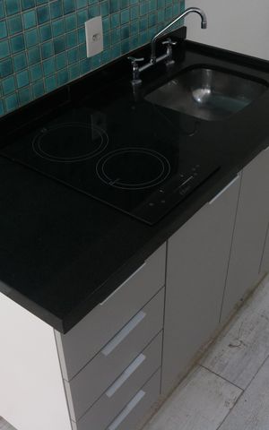 Studio para alugar com 30m², 1 quarto e sem vagaCozinha