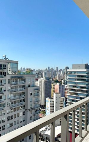Studio à venda com 27m², 1 quarto e sem vaga Studio à venda com 27m², 1 quarto e sem vagaVaranda