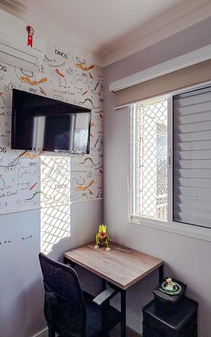 Apartamento à venda com 103m², 3 quartos e 2 vagasQuarto 3