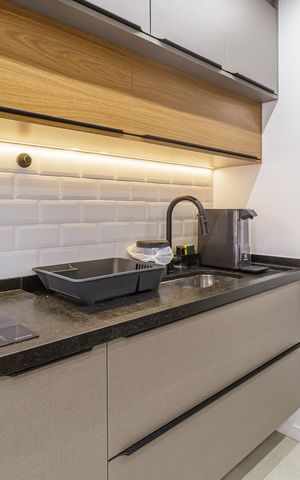 Studio à venda com 27m², 1 quarto e sem vagaCozinha