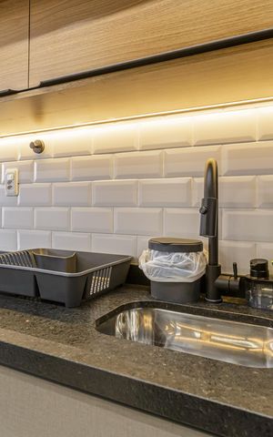 Studio à venda com 27m², 1 quarto e sem vagaCozinha