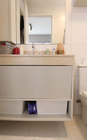 Apartamento à venda com 117m², 3 quartos e 2 vagasBanheiro da suíte