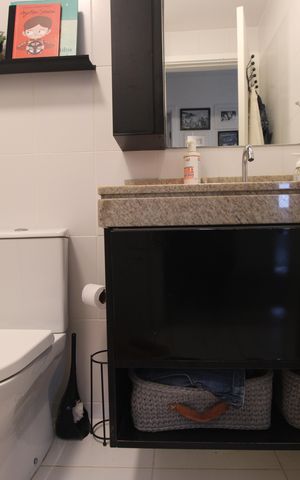 Apartamento à venda com 117m², 3 quartos e 2 vagasBanheiro social