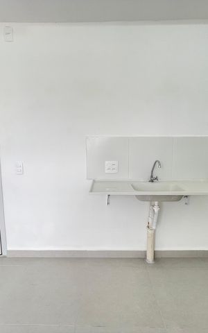 Apartamento para alugar com 36m², 2 quartos e sem vaga Apartamento para alugar com 36m², 2 quartos e sem vagaCozinha e Área de Serviço
