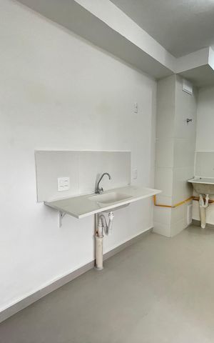 Apartamento para alugar com 36m², 2 quartos e sem vaga Apartamento para alugar com 36m², 2 quartos e sem vagaCozinha e Área de Serviço
