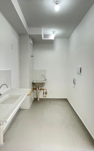 Apartamento para alugar com 36m², 2 quartos e sem vaga Apartamento para alugar com 36m², 2 quartos e sem vagaCozinha e Área de Serviço