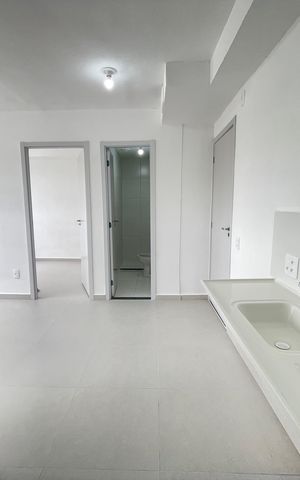 Apartamento para alugar com 36m², 2 quartos e sem vaga Apartamento para alugar com 36m², 2 quartos e sem vagaCozinha e Área de Serviço