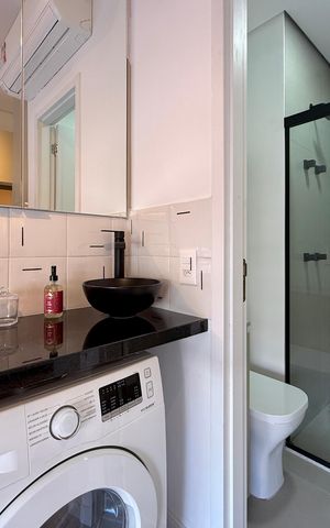 Studio para alugar com 22m², 0 quarto e sem vaga Studio para alugar com 22m², 0 quarto e sem vagaBanheiro