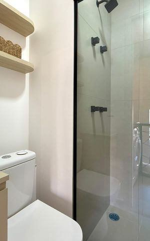 Studio para alugar com 22m², 0 quarto e sem vaga Studio para alugar com 22m², 0 quarto e sem vagaBanheiro
