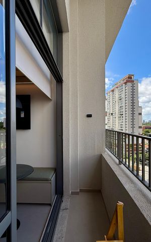 Studio para alugar com 22m², 0 quarto e sem vaga Studio para alugar com 22m², 0 quarto e sem vagaSacada