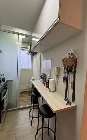 Apartamento à venda com 49m², 2 quartos e 1 vagaCozinha
