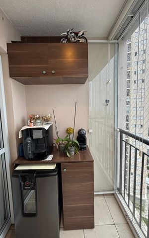 Apartamento à venda com 49m², 2 quartos e 1 vagaSala - Sala de Jantar Varanda