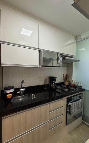Apartamento à venda com 49m², 2 quartos e 1 vagaCozinha