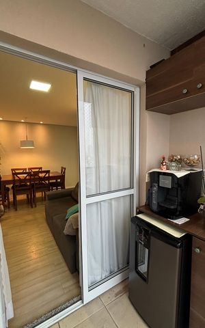 Apartamento à venda com 49m², 2 quartos e 1 vagaSala - Sala de Jantar Varanda