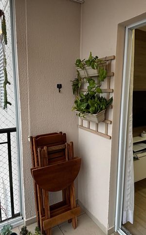 Apartamento à venda com 49m², 2 quartos e 1 vagaSala - Sala de Jantar Varanda