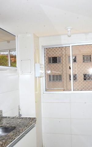 Apartamento à venda com 49m², 2 quartos e 1 vagaCozinha e Área de Serviço
