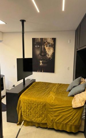 Apartamento à venda com 25m², 1 quarto e sem vaga Apartamento à venda com 25m², 1 quarto e sem vagaSala / Quarto