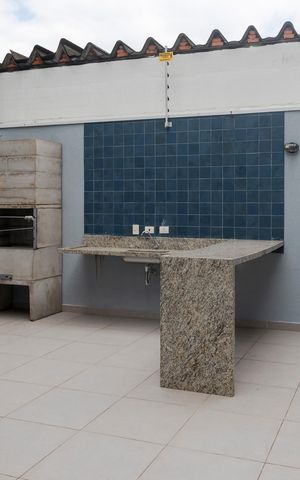 Studio à venda com 34m², 1 quarto e sem vagaChurrasqueira