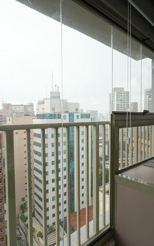 Studio para alugar com 23m², 1 quarto e sem vagaVaranda