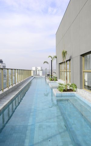 Studio para alugar com 23m², 1 quarto e sem vagaPiscina