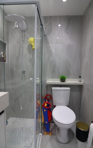 Apartamento à venda com 43m², 2 quartos e 1 vagaBanheiro Social