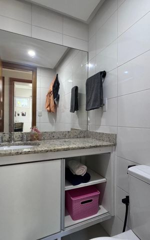 Apartamento à venda com 76m², 3 quartos e 1 vaga Apartamento à venda com 76m², 3 quartos e 1 vagaBanheiro Social