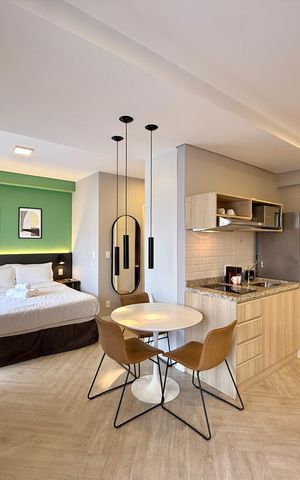 Studio à venda com 44m², 1 quarto e sem vaga Studio à venda com 44m², 1 quarto e sem vagaSala