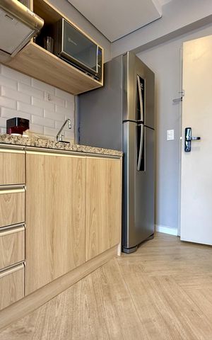 Studio à venda com 44m², 1 quarto e sem vaga Studio à venda com 44m², 1 quarto e sem vagaCozinha
