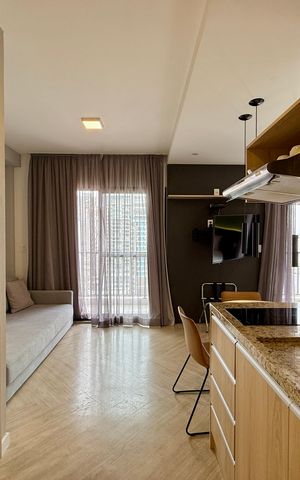 Studio à venda com 44m², 1 quarto e sem vaga Studio à venda com 44m², 1 quarto e sem vagaCozinha